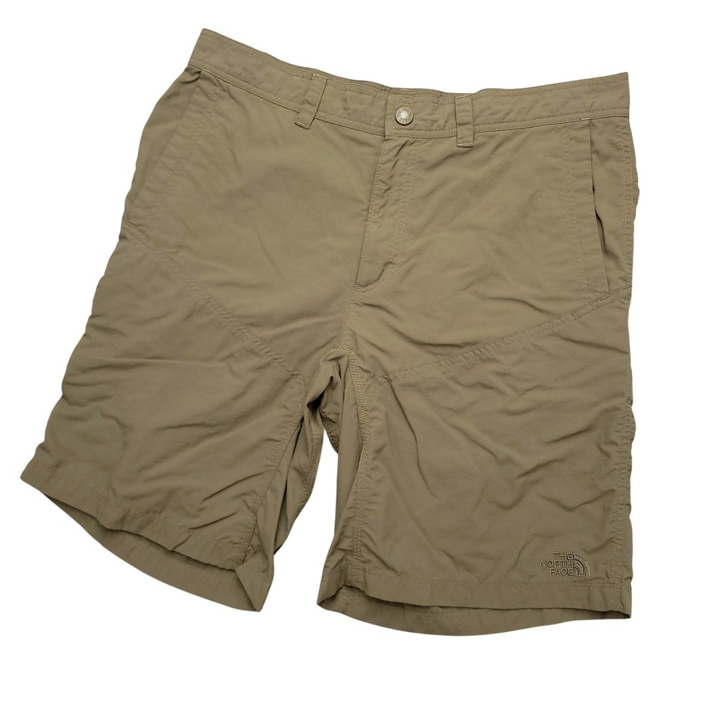 The North Face Cargo Shorts Mens 34 Beige Nylon Performance Hiking Outdoor